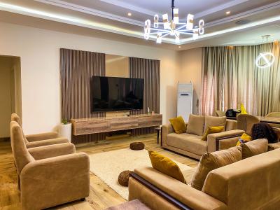 Luxury Smart 3 & 2 Bedroom Furnished and Service Apartment, Voice of Nigeria Road, Lugbe District, Abuja, House Short Let