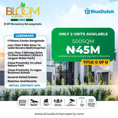 Land in a Prime Area with Certificate of Occupancy /government Allocat, Bloom Fountain Mini Monastery Road,, Sangotedo, Ajah, Lagos, Residential Land for Sale