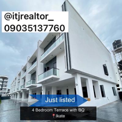 Stunning 4 Bedroom Terrace Duplex with Bq, Ikate, Ikate, Lekki, Lagos, Terraced Duplex for Sale