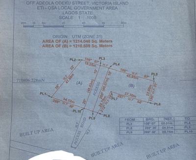 2424 Sqm Land Available for Joint Venture, Off Adeola Odeku, Victoria Island (vi), Lagos, Land Joint Venture