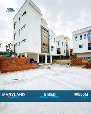 Newly Built 5 Bedroom Fully Detached Duplex with a Pool & Elevator, Maryland, Lagos, House for Sale