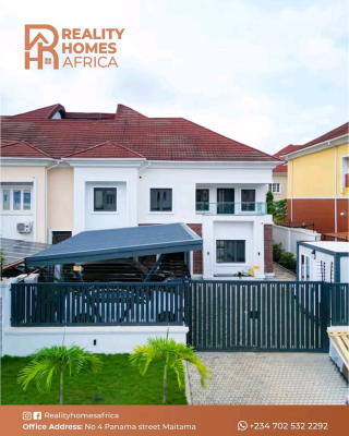 Newly Built 4 Bedroom Semi Detached Duplex with a Boys Quarter, Guzape District, Abuja, House for Sale