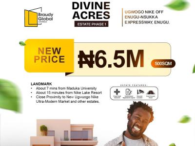 Good Land in a Natural Futuristic Location., Ugwogo Nike, Abakpa Nike, Enugu, Enugu, Land for Sale