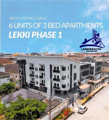 Newly Built 6 Units of 3 Bedroom Apartments Now Selling Individually, Lekki Phase 1, Lekki, Lagos, Flat / Apartment for Sale