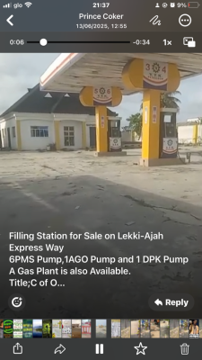 Filling Station Along Lekki/ajah Road, Lekki/ajah Road, Lekki, Lagos, Filling Station for Sale