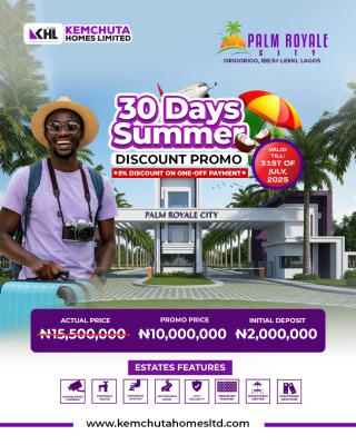 Affordable Plots of Mixed-use Land, Palm Royale City, Origorigo, Ibeju Lekki, Lagos, Mixed-use Land for Sale