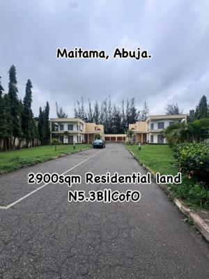 These Property Is a 2900sqm Residential Land with 2units of Detached D, Maitama District, Abuja, Residential Land for Sale