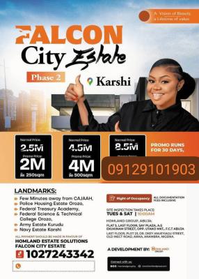 Plots of Affordable Lands in Karshi, Few Minutes From Cajaah Estate, Karshi, Nasarawa, Land for Sale