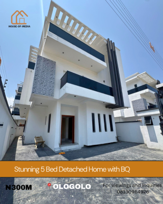 Stunning 5 Bedroom Detached Duolex with Bq, Ologolo, Lekki, Lagos, Detached Duplex for Sale