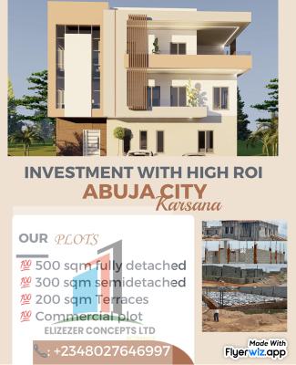 5 Bedroom Fully Detached Plot, Renew Hope Road Adjacent Sow Residence, Karsana East, Karsana, Abuja, Residential Land for Sale