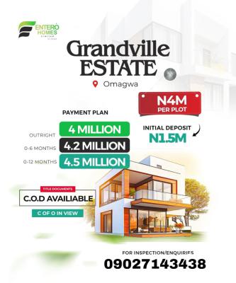 Estate Land, Omagwa, Port Harcourt, Rivers, Residential Land for Sale