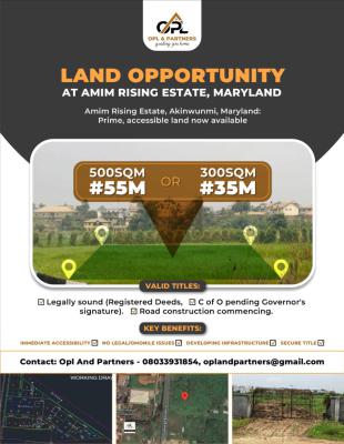 Residential Plots, Akinwunmi Estate, Maryland, Mende, Maryland, Lagos, Residential Land for Sale