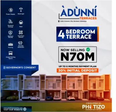 Adunni Terraces, Scheme 2 By Abraham Adesanya, Lekki, Lagos, House for Sale