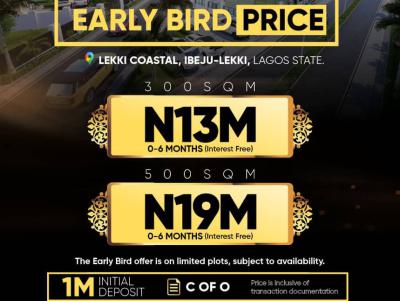 Prime Estate Land in a Fast Developing Location, Sapphire Coastal Estate, Ibeju Lekki, Lagos, Mixed-use Land for Sale