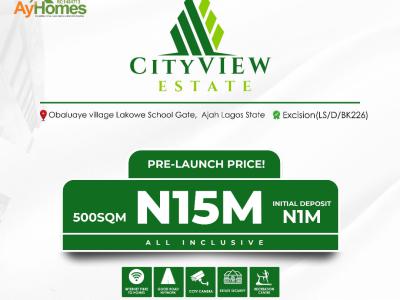 Prime Estate Land in a Developed Location, City View Estate, Ajah, Lagos, Land for Sale