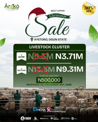 Livestock Farming Land in Nigeria, Ayetoro, Abeokuta North, Ogun, Industrial Land for Sale
