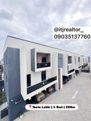 Fully Service 4 Bedroom Terrace Duplex with Pool,gym and Bq, Ikate, Ikate, Lekki, Lagos, Terraced Duplex for Sale