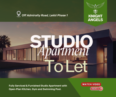 Fully Serviced & Furnished Studio Apartment, Off Admiralty Way, Lekki Phase 1, Lekki, Lagos, Self Contain (single Rooms) for Rent