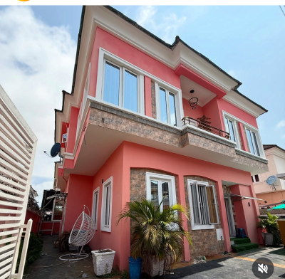 Luxury Self Service 5bedroom Duplex at 2nd Toll Gate Chevron Lekki, 2nd Toll Gate, Lekki, Lagos, Detached Duplex for Rent