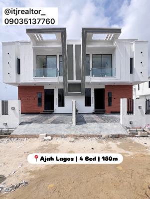 Contemporary 4 Bedroom Semi Detached Duplex with Bq, Ajah, Ajah, Lagos, Semi-detached Duplex for Sale