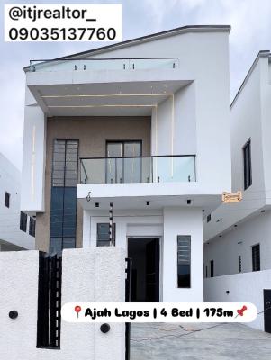 Contemporary 4 Bedroom Detached Duplex with Bq, Ajah, Ajah, Lagos, Detached Duplex for Sale