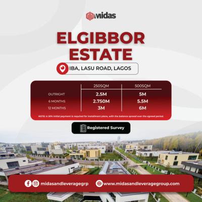 Elgibbor Estate Land - Open Plan Purchase, Lasu Road, Iba, Ojo, Lagos, Residential Land for Sale