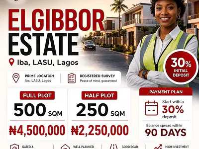 Elgibbor Estate Land - Open Plan Purchase — LASU Road, Iba, Ojo, Lagos