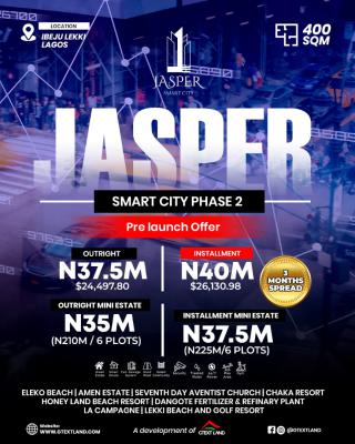 Jasper Smart City Ibeju-lekki, Along Lekki Free Trade Zone Before Lacampaigne Tropical Resort., Ibeju Lekki, Lagos, Mixed-use Land for Sale