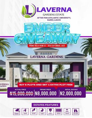 Land with Registered Survey and Deed of Assignment, Laverna Gardens  After Pan-atlantic University, Eleko, Ibeju Lekki, Lagos, Residential Land for Sale