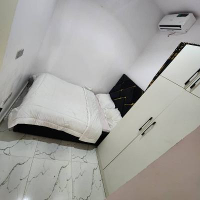 Furnished Room in a Shared Kitchen Ac and Bed Frame 24 Hours Light, Lekky County Homes, Ikota, Lekki, Lagos, Terraced Duplex for Rent