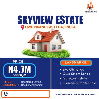 Skyview Estate, Owo, Enugu, Enugu, Mixed-use Land for Sale
