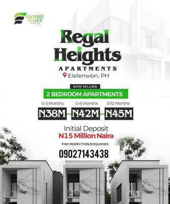 Luxury 2 Bedroom Apartment, Elelenwo, Port Harcourt, Rivers, Flat / Apartment for Sale