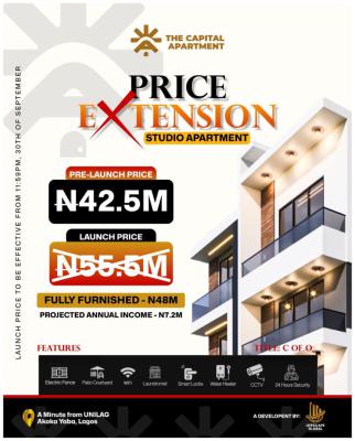 The Capital Apartment: Prime Investment Opportunity, Located Near The University of Lagos (unilag), Akoka, Yaba, Lagos, Flat / Apartment for Sale