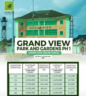 648sqm per Plot of Land, Sokoto Road After Canaan Land , Grandview Parks and Gardens Phase 1, Atan Ota, Ado-odo/ota, Ogun, Mixed-use Land for Sale