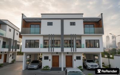 Newly Built 4 Bedrooms Terrace Duplex with One Roomm Bq, Punch Estate Monngoro, Ikeja, Lagos, Terraced Duplex for Sale