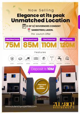 2 Bedroom Flat, Zularich Residences 2, Monastery Road, Sangotedo, Ajah, Lagos, Flat / Apartment for Sale