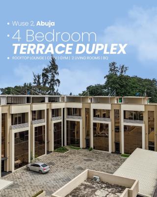 Brand New Tastefully Built Spacious 4 Bedroom Terrace with Acs & Bq, Wuse 2, Wuse 2, Abuja, Terraced Duplex for Rent