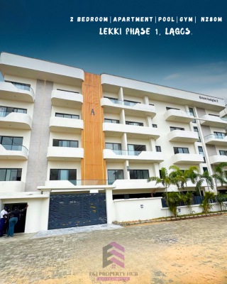 Brum Height 7 Apartments, Luxury 2 Bedroom Apartment with Pool, Gym, Lekki Foreshore, Off Freedom Way, Lekki Phase 1, Lekki, Lagos, Flat / Apartment for Sale
