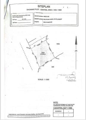 Plot of Land, Central Area Phase 2, Abuja, Commercial Land for Sale