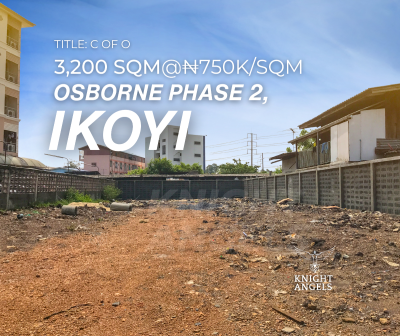 Prime 3,200 Sqm  Land, Phase 2, Osborne, Ikoyi, Lagos, Mixed-use Land for Sale