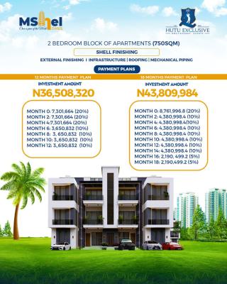 Luxury 2 Bedroom Apartment with Excellent Facilities, Hutu Abuja, Before Centenary City, F.c.t, Lugbe District, Abuja, Flat / Apartment for Sale