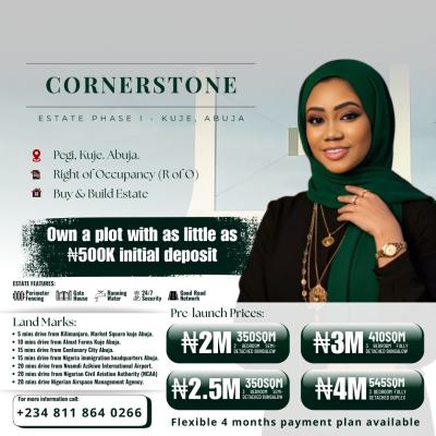 545 Sqm Plots, Pegi, Kuje, Abuja, Residential Land for Sale