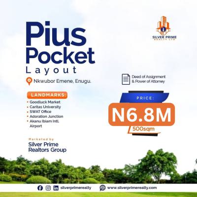 Pius Pocket, Nkwubor Emene, Enugu, Enugu, Mixed-use Land for Sale