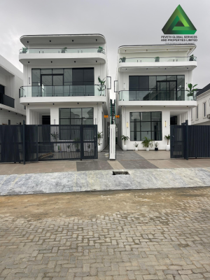 Luxury 5 Bedroom Fully Detached Duplex + Swiming Pool, Cinema, Gym, Bq, Chevron Tollgate, Lekki, Lagos, Detached Duplex for Sale