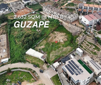 Prime 2,632 Sqm Plot, Guzape District, Abuja, Mixed-use Land for Sale