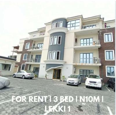 Fully Serviced 3 Bedroom Apartment with Bq, Lekki Phase 1, Lekki, Lagos, Flat / Apartment for Rent