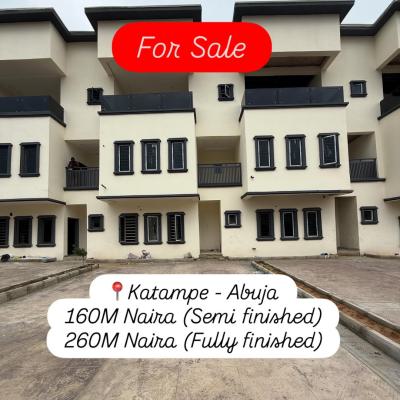 4 Bedroom Terrace Duplex 1 Room Bq, Katampe, Abuja, Terraced Duplex for Sale