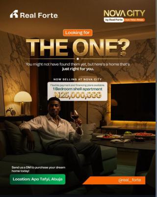Spacious One Bedroom Shell Apartment, Nova City/apo Tafyi, Apo, Abuja, Block of Flats for Sale