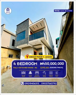 Newly Built 4-bedroom Fully Detached Duplex + Bq in a Secure Estate, Perfect for End-users, Luxury Rentals, Or Airbnb Investors, Omole Phase 1, Ikeja, Lagos, Detached Duplex for Sale