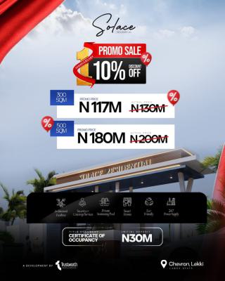 Prime Location Land with Certificate of Occupancy C of O, Luxury Waterfront Strategically Located at Chevron, Lekki Expressway, Lekki, Lagos, Residential Land for Sale